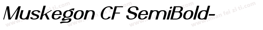Muskegon CF SemiBold字体转换